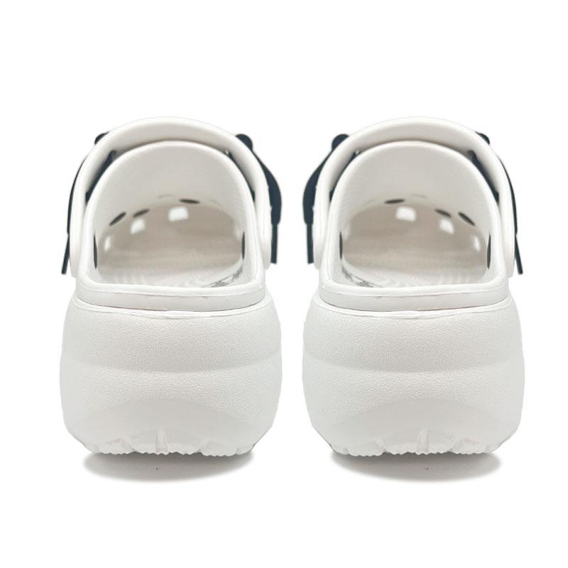 Crocs Classic Platform Clog EVA Girly Style Cute Cool Simple Versatile Hole Shoes Women's White
