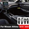 For Nissan Altima -  2024 2025 Carbon Fiber Car Inner Door Window Lift Switch Button Panel Cover Trim Accessories