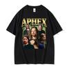 Limited Aphex Twin Vintage Graphic T Shirts Unisexs Clothing Harajuku Fashion Tshirt Male Casual Cotton Short Sleeve T Shirt Tops