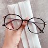 Reading Glasses Women Fashion Anti Blue Light Clear Eyeglasses Girls Ultralight Vintage Polygon Hyperopia Glasses +100 To +400