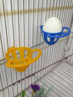 1 Stück-Vogelzubehör, Werkzeuge, Papageieneier, Futterkorb, Vogelfutterkorb, Vogelfutterbox, Farbe zufällig