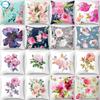 Rose Flowers 45*45Cm Cushion Cover Mediterranean Nordic Style Home Decoration Throw Pillow For Sofa Bed Car Pillow Case