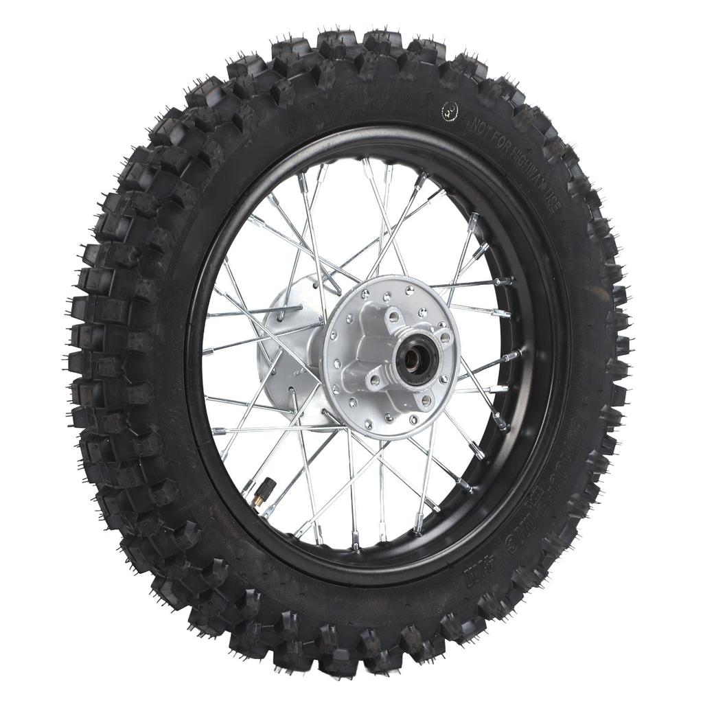 80 100‑12 Rear Rim Tire Dirt Bike Rear Wheel for 70 90 110 125 140 150 160cc Petrol Scooter