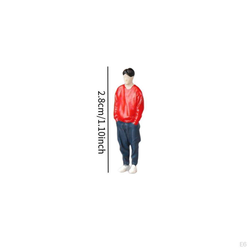 1/64 Mini Figure Model Artwork Centerpiece Home Decoration Artificial Sculpture Simulation People