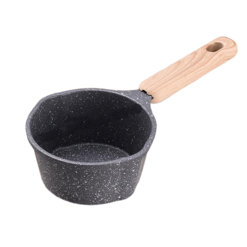 Oil Splashing Pot Stone Coated Pans Non Stick Aluminum Material Small Milk Pan Hot Oil Pot Suitable for Oil Dripping