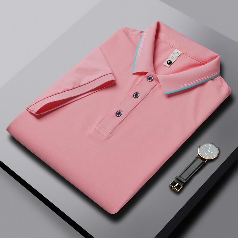 Business Short-sleeved T-shirt Men's Summer Lapel High-end Short-sleeved Polo Shirt