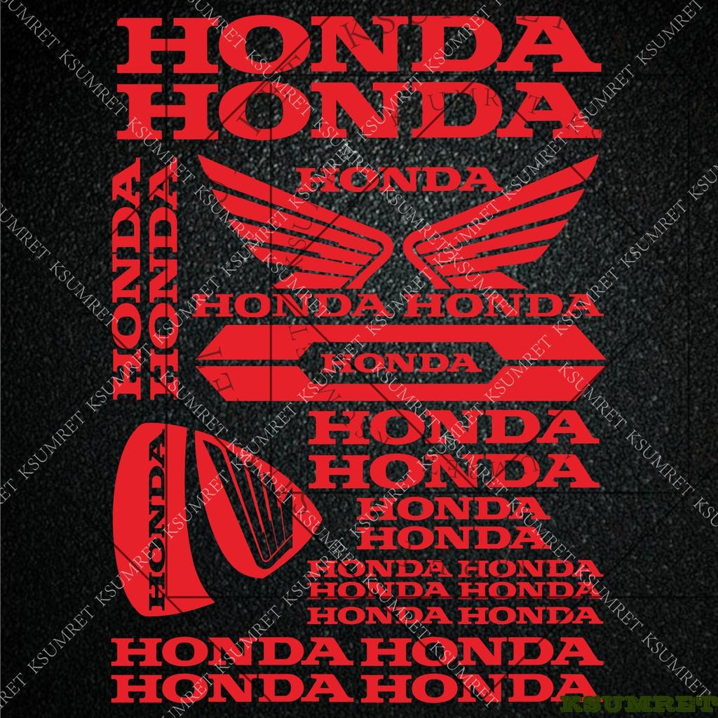 For Honda Stickers Motorcycle Sticker Decal Helmet Moto Modification Reflective Decals