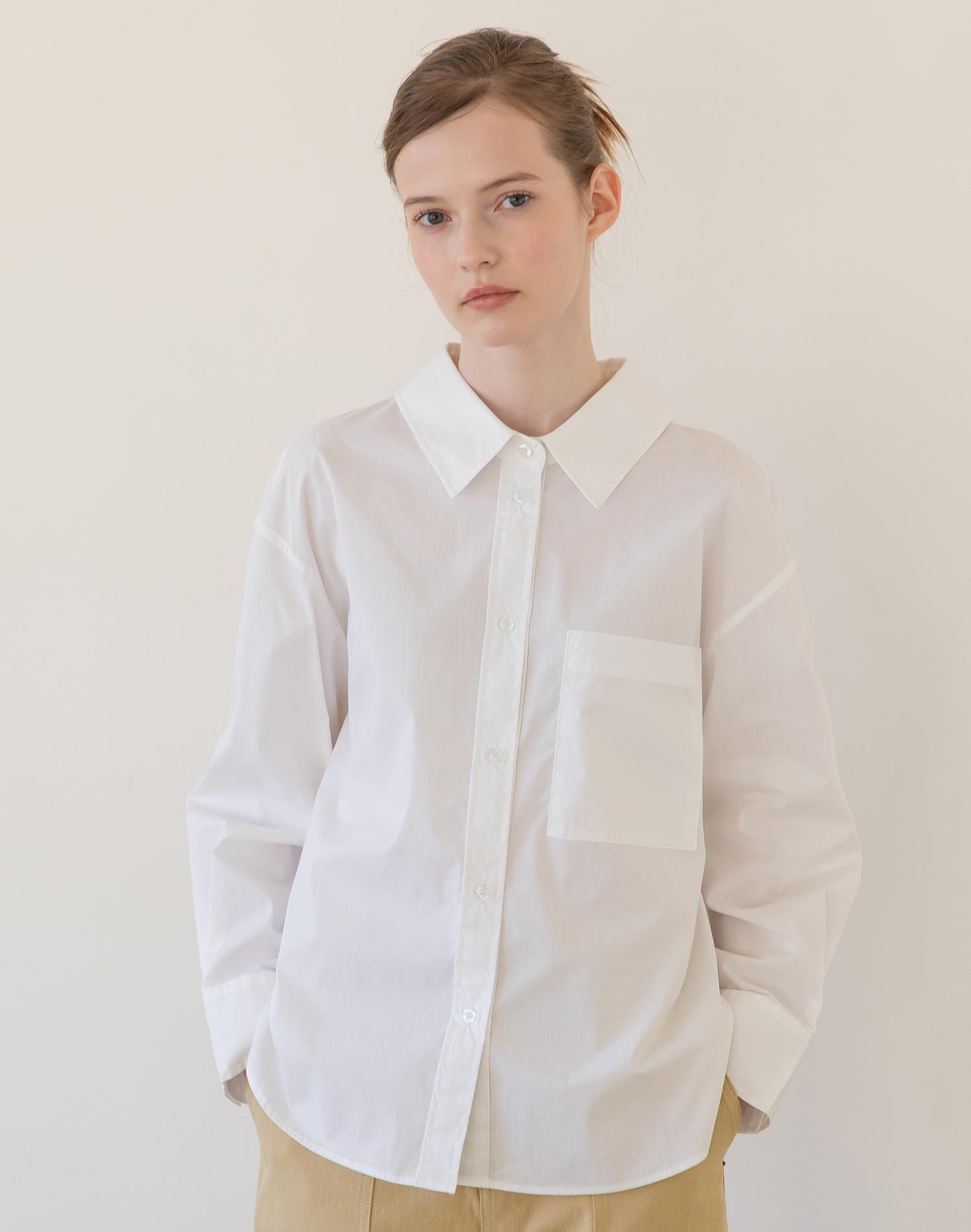 J Mark New York Overfit Slit Shirt - White White/Free