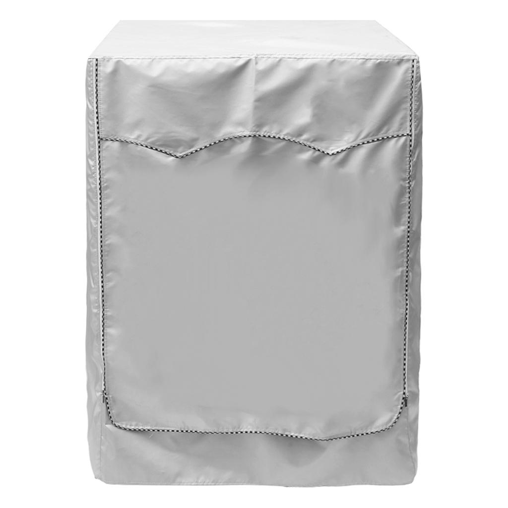 1PC Waterproof Dustproof sun protection dryer Cover Household Protective cover Washing machine cover Laundry Silver Coated Cover