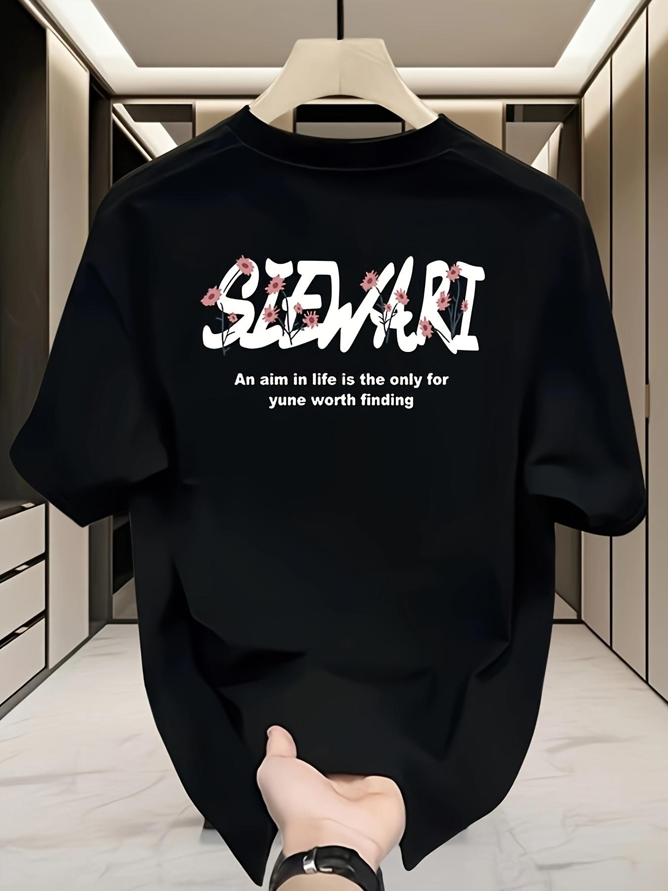 

Men s Oversized Graphic T-Shirt - Relaxed Loose Fit, Short Sleeves 4XL