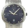 Milestone Watches AF22581 Silver NavyDial Stainless Steel Quartz Analog Display Mens Used