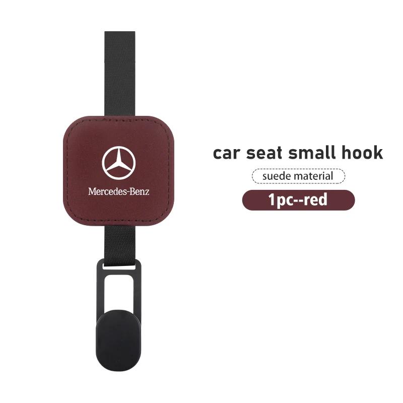 WXAKF1 Hot 2026 New For Benz For Mercedes Benz Car Suede Seat Headrest Hook Storage Hanger Accessories C180 C300 W124 W176 W177 C200 C2 QQ9