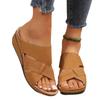 Neue Sommer Damen Übergröße Europäischer Amerikanischer Stil Offene Zehenpartie Cut-Out Slide Sandalen