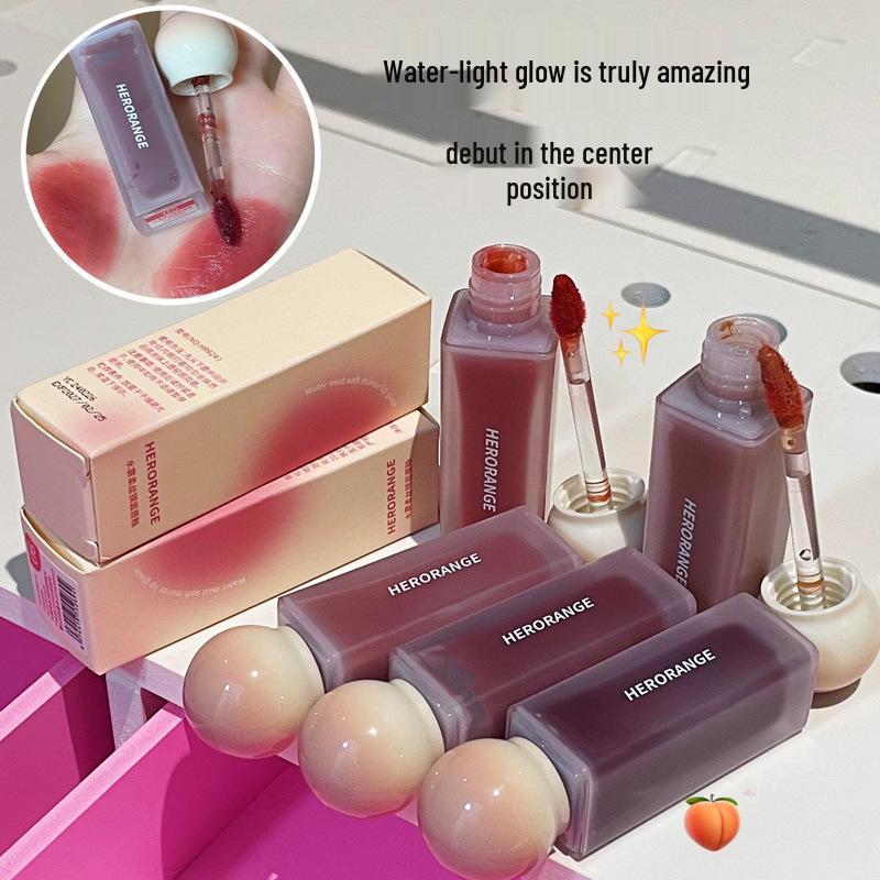 Silky Water Mist Lip Glaze: Moisturizing, Plumping, Natural Gloss for Younger-Looking Lips
