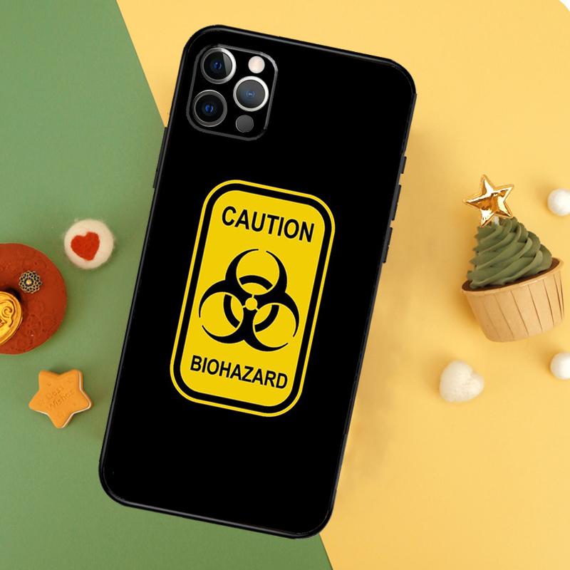 Biohazard Symbol Logo Phone Case For iPhone 17 17Air 16 15 14 13 11 12 Pro Max 12 13 Mini 16E Shockproof Cover