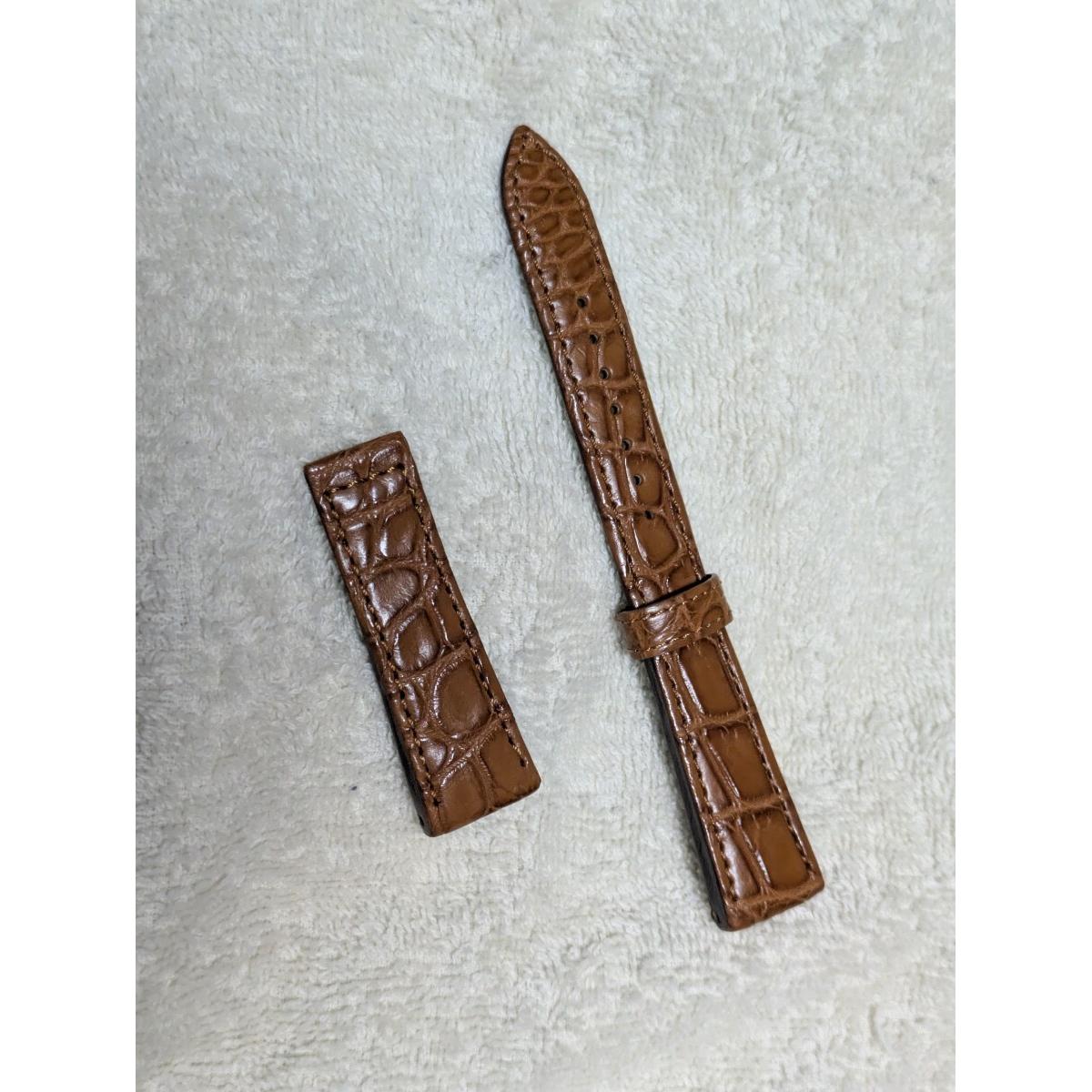 Used Credor genuine crocodile leather watch strap 19-16