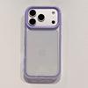 Simple and transparent 3-in-1 candy-colored frame, suitable for iPhone16Pro Max Apple 17 mobile phone case 14/15.