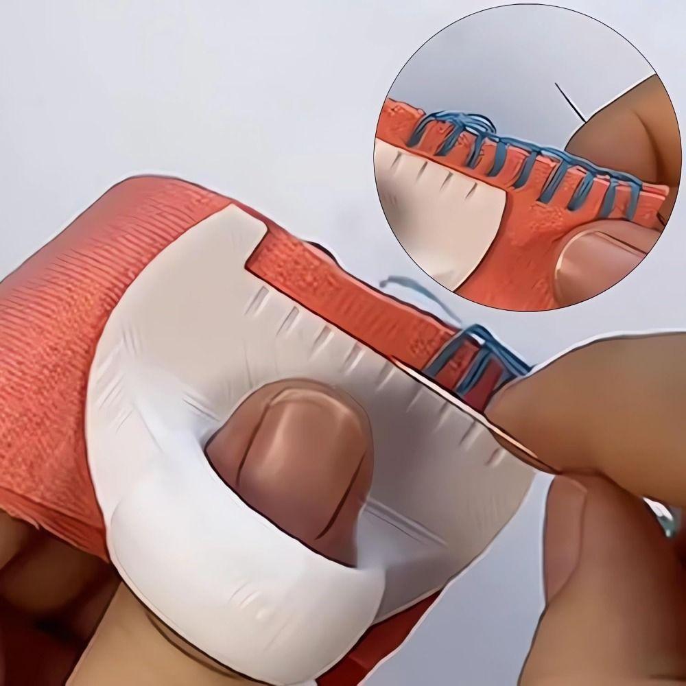 Multifunctional Sewing Needle Gauge Measuring Tool Non-Slip DIY Hand Sewing Aids  for Sewing Aids