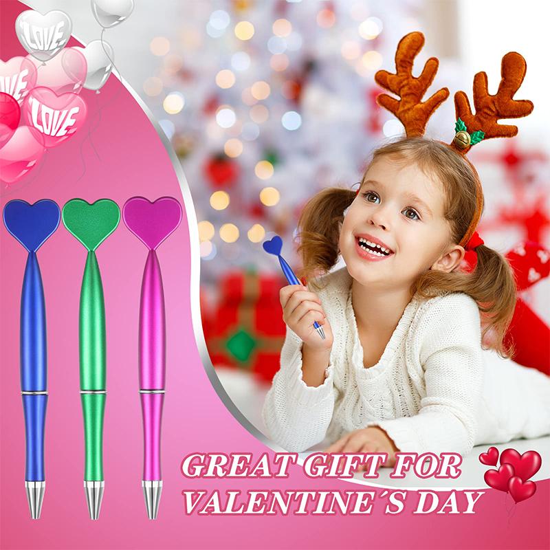 16Pcs Heart Ballpoint Pens Heart Shaped Pen Holiday Gift Thank You Gifts Employee Appreciation Gifts for Office School Coworker