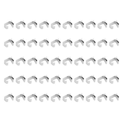 50Pcs Metal Christmas Lights Gutter Hooks Stainless Steel Christmas Lights Gutter Hangers