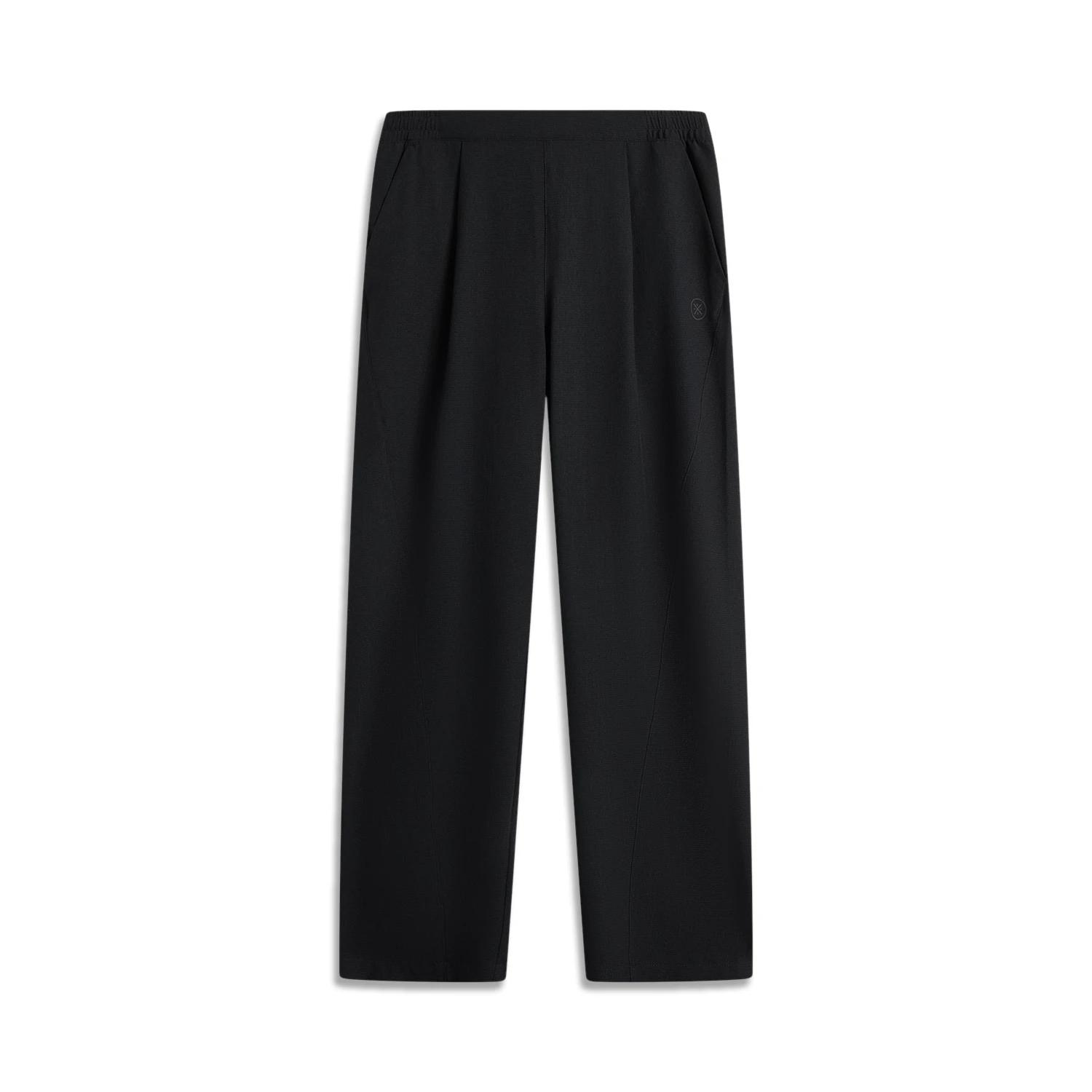 Li-Ning Wade Series Solid Color Mid-Rise Breathable Versatile Lace-Up Casual Pants Men bottoms AKXV341-1 XXL