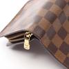 Used LOUIS VUITTON Compact Zip Bi-fold Wallet N61668 Damier Leather PVC Brown Ebene Used Women