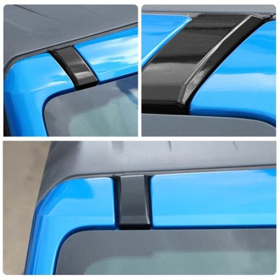 Roof Rail Cargo Rack End Cap Cover Trim Bezel Protet For Ford Bronco + Black