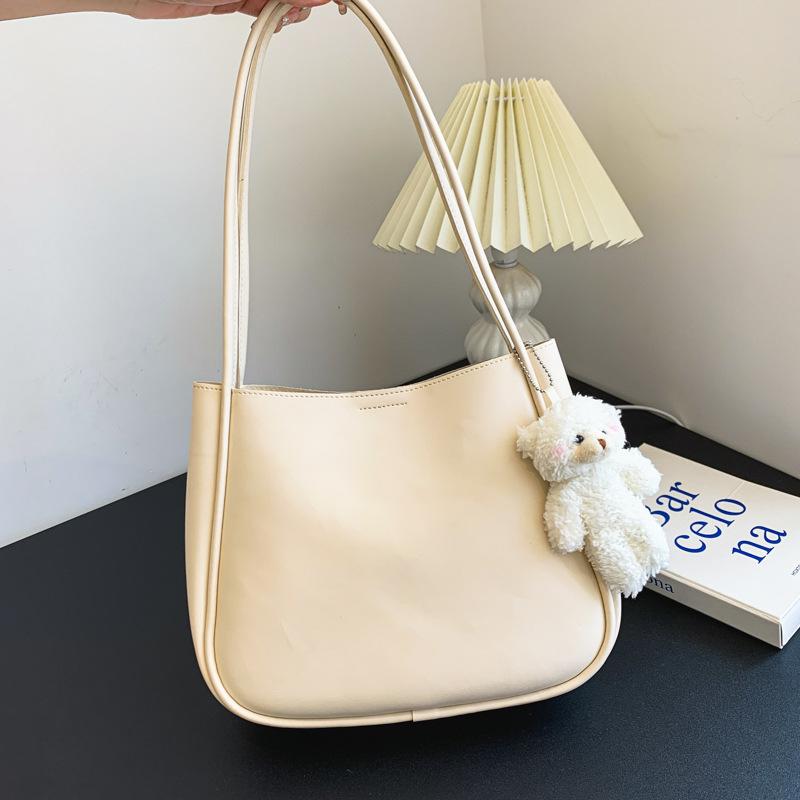 Internet Celebrity Large-capacity Soft Leather Bag Women's 2025 Summer New Foreign-style Texture Shoulder Underarm Bag Tote Bag Women's Bag