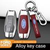 ZOZU8 Zinc Alloy Car Remote Key Case Cover For Ford Fusion Mondeo Mustang F-150 Explorer Edge 2015 2016 2017 2018 Auto Accessories