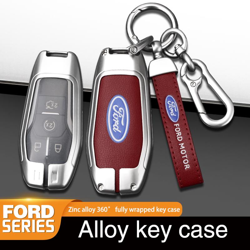 ZOZU8 Zinc Alloy Car Remote Key Case Cover For Ford Fusion Mondeo Mustang F-150 Explorer Edge 2015 2016 2017 2018 Auto Accessories
