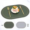 Dian Luxury Oval Leather Placemat Set
