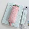 Printed Pencil Storage Bag Large Capacity Pen Organizer Plush Strawberry Pencil Case  Children