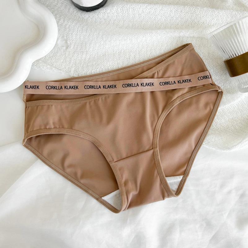 

1 шт. бесшовные трусики с заниженной талией, тонкие женские трусики-шорты, нижнее белье, ледяной шелк M зелёный