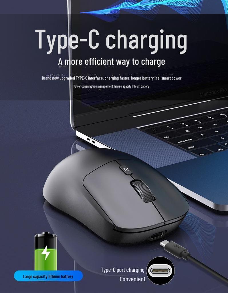 AI Voice-Controlled V18 Mouse: Three Modes for Translation, Speech-to-Text, and Wireless Control