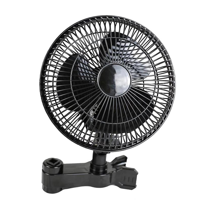 

A95I-Grow Tent Clip Fan Quiet Oscillating Ventilation For Hydroponics Circulation Cooling For Hydroponics Greenhouses EU Plug чорний