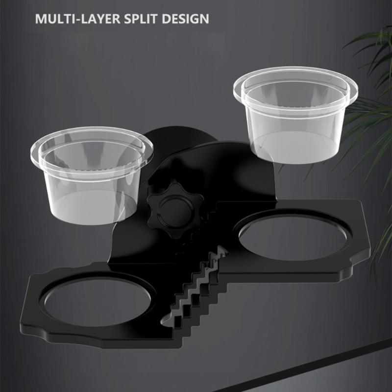Reptile Terrariums Wall Mount Feeder Multiple Bowl Feeding Dish with Suction Cup for Small Pet Easy Mounting