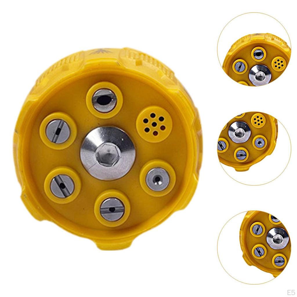 1/4 Inch Quick Connect Nozzle for High Pressure Washer with 6 Adjustable Functions Garden