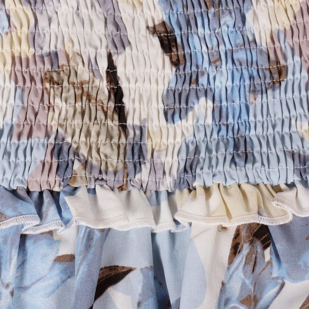 GMXIA New Floral Print Suspender Dress Summer Dress Casual Vacation Travel Dress