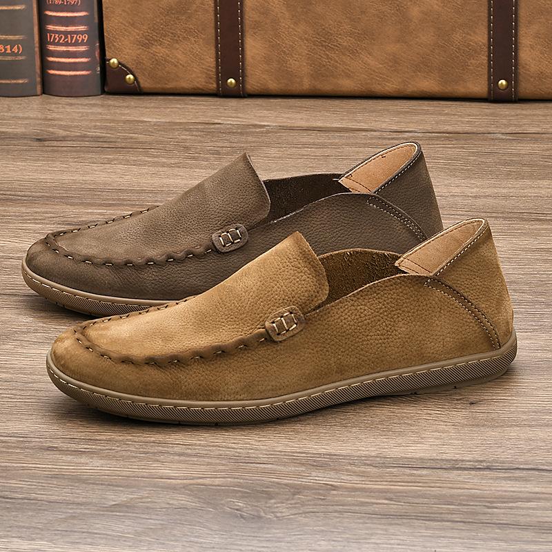 Genuine Leather Men Shoes Casual Italian Mens Loafers Moccasins Luxury Brand Formal Slip on Male Boat Shoes Zapatos De Hombre