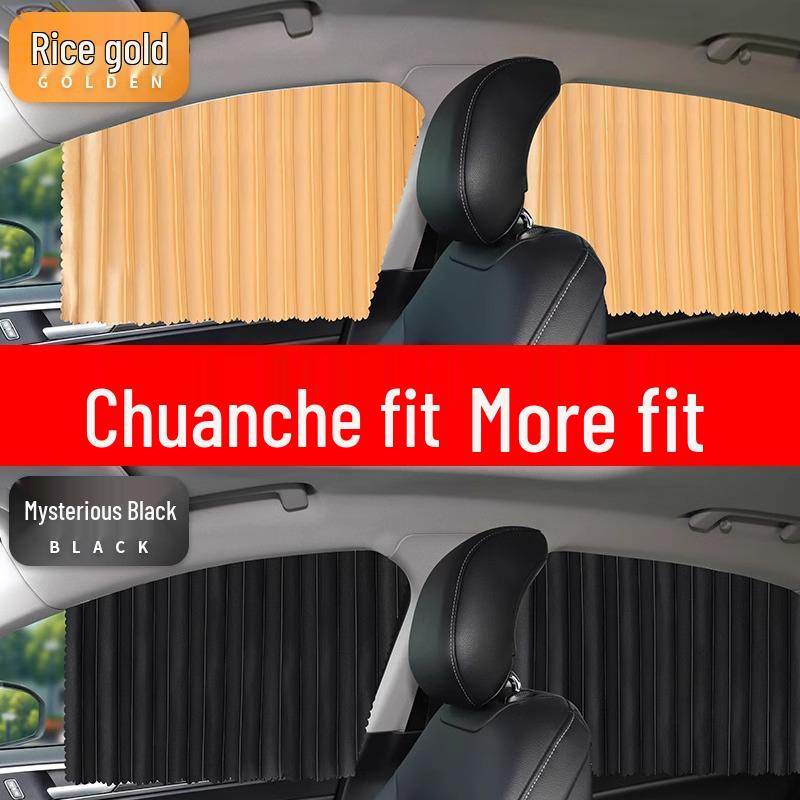 Retractable Magnetic Car Window Sunshade Curtain for Heat Insulation