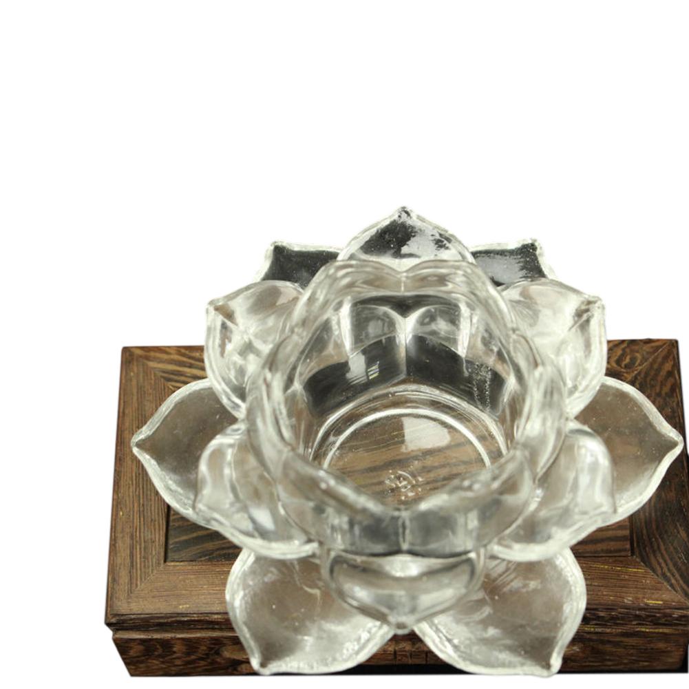 Glass Candle Holder Lotus Candle Holder Easy Maintenance