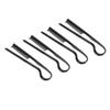 10Pcs V Shaped Styling Hair Comb Plastic Round Teeth Heat Resistant Comb for Hair Straightening Styling