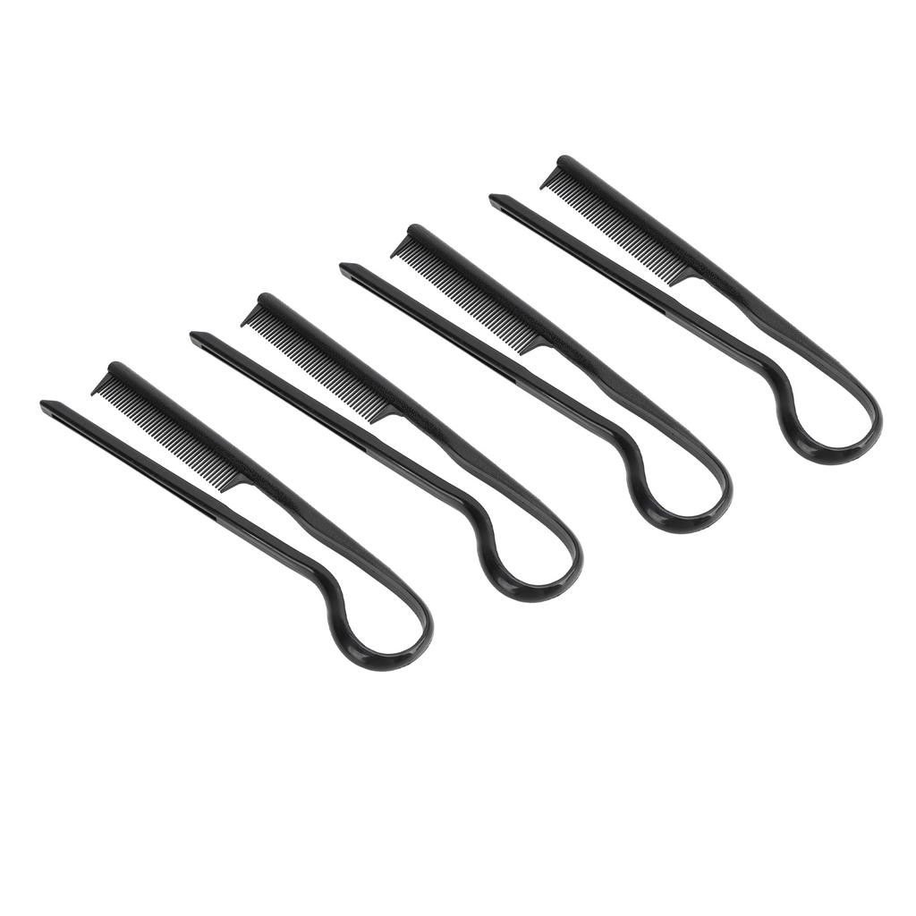 10Pcs V Shaped Styling Hair Comb Plastic Round Teeth Heat Resistant Comb for Hair Straightening Styling