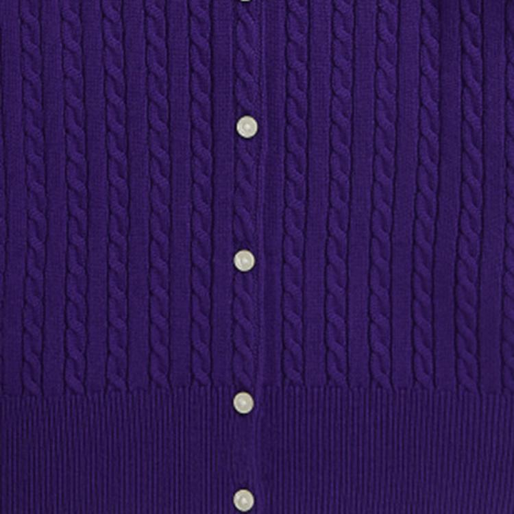 Polo Ralph Lauren Solid Color Bear Pattern Crew Neck Long Sleeve Sweater Kids Sweater Luxurious-Purple CWPOSWEG6820480-500