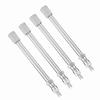 4Pcs 100mm Chrome Tyre Valve Extension Rod Wheel Adapter Car Truck Lorry