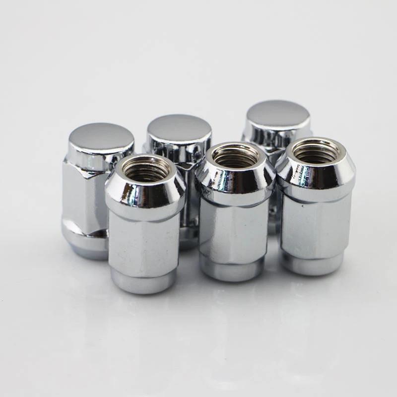 Car Wheel Nuts 19mm Hex Length 35mm M14x1.5 M12x1.5 M12x1.25 Lug Nuts M14x2, 1/2-20 Chrome Closed End Lug Nuts 10 Pieces