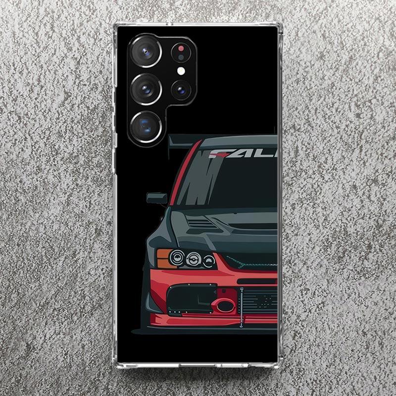 JDM Tokyo Drift Sports Car Male Men Phone Case For Samsung Galaxy S25 S24 S23 Ultra S22 Plus S21 S20 FE S10 + S25Ultra S24U Soft
