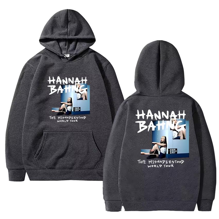

Hot Sale Hannah Bahng The Misunderstood World Tour 2025 Double Sided Hoodies Unisex Fashion Y2k Pullover Men Women Fleece Hoodie 3XL