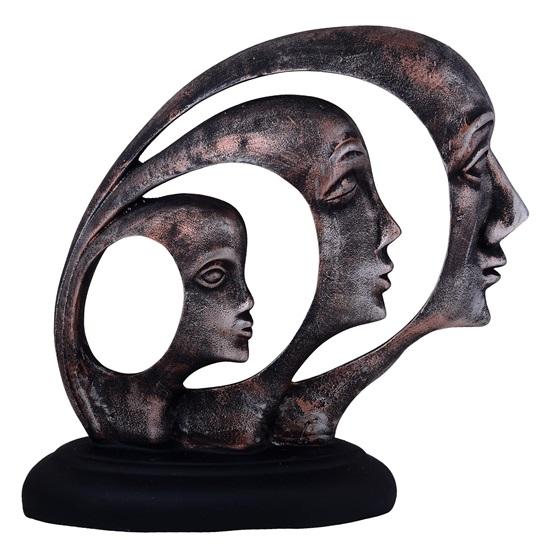 Lady Ring Face Socha pro domácí dekoraci moderního umění Lady Face