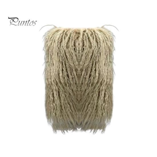 

1 пара зимових телячих чохлів із пухнастим штучним хутром, які не ковзають, одноколірні, еластичні, потовщені в стилі JK, повсякденний одяг, спортивні гетри для прогулянок 15cm хакі